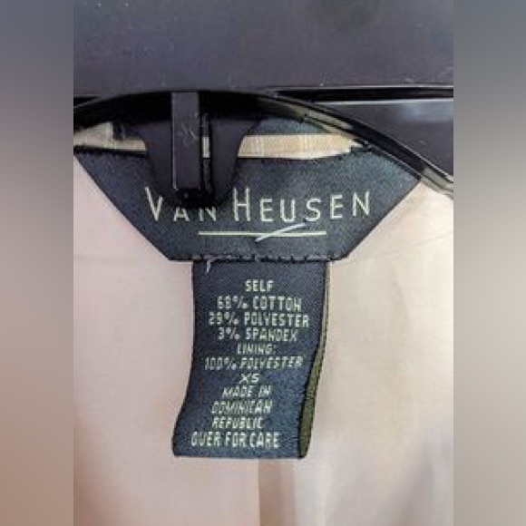 Van Heusen Beige Stripe Blazer Jacket Size XS - Picture 4 of 4